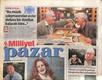 Milliyet Gazetesi Pazar Eki 25 Kasım 2012 - Evlilik Olunca Senaryo Çıkmaza Girdi GZ107708 - 1