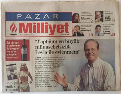Milliyet Gazetesi Pazar Eki 26 Eylül 2004 - Bodruma Yeniden Dönüş Oral Gönençin İlk Kitabı , Okuyanı Bodruma Götürüyor GZ22229 - 1