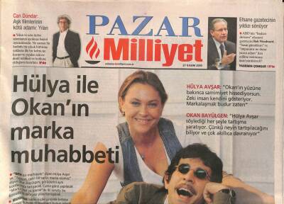 Milliyet Gazetesi Pazar Eki 27 Kasım 2005 - Hülya Avşar İle Okanın Marka Muhabbeti GZ93735 - 1