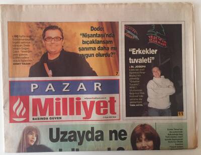 Milliyet Gazetesi Pazar Eki 27 Ocak 2002 - Ferhan Şensoyun Oyununda Herkes Var GZ22840 - 1