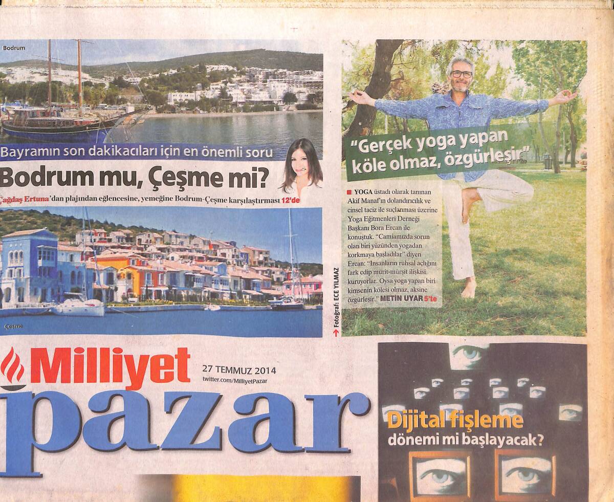 Milliyet Gazetesi Pazar Eki 27 Temmuz 2014 - Yeşilçam'ın İlk Sarışın Yıldızı Filiz Akın GZ135167 - 1