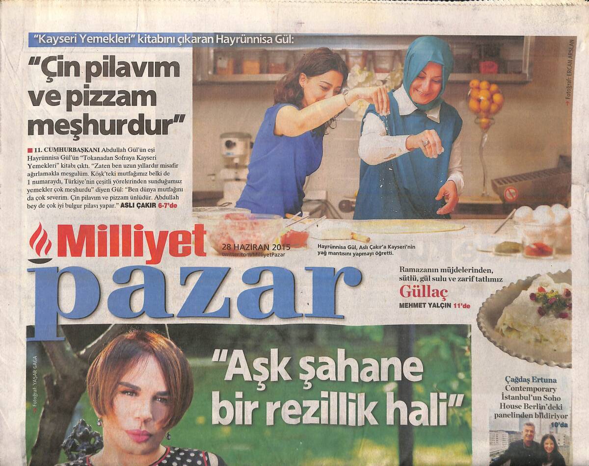 Milliyet Gazetesi Pazar Eki 28 Haziran 2015 - Sezen Aksu '' Aşk Şahane Bir Rezillik Hali '' - 4DX Teknolojisiyle Sınıf Atlayın ! GZ138546 - 1