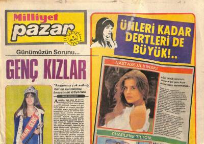 Milliyet Gazetesi Pazar Eki 3 Ocak 1982 - Türkan Şoray 1982 Yılında Evlenecek GZ105083 - 1