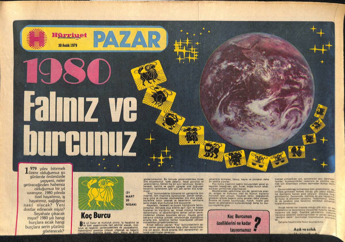 Milliyet Gazetesi Pazar Eki 30 Aralık 1979 - Dr. Hook Yeniden Gözde GZ157932 - 1