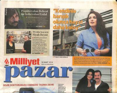 Milliyet Gazetesi Pazar Eki 30 Mart 2014 - Popüler Olan Behzat Ç İse Kalıcı Olan Erdal GZ98792 - 1