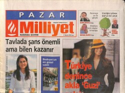 Milliyet Gazetesi Pazar Eki 31 Ağustos 2003 - Güzide Duranla Tuba Akyol Konuştu GZ70633 - 1