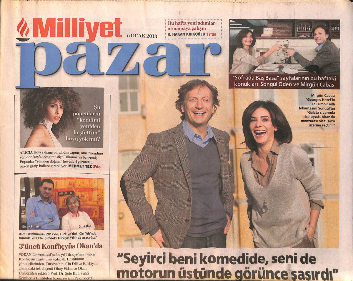 Milliyet Gazetesi Pazar Eki 6 Ocak 2013 GZ158323 - 1