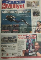 Milliyet Gazetesi Pazar Eki 7 Eylül 2003- Dolmabahçe Sarayına Ciddi Bir Envanter Çalışması Gerekli GZ45371 - 2