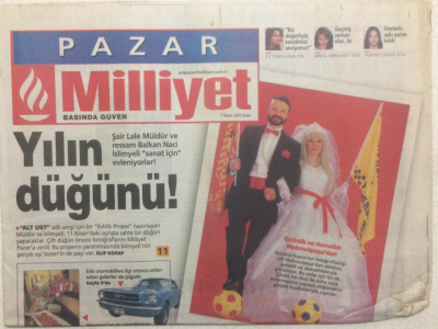 Milliyet Gazetesi Pazar Eki - 7 Nisan 2002 - Yılın Düğünü, Başarı Ve Mutluluk Bir Arada Olmaz GZ24412 - 1