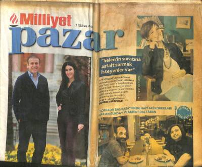 Milliyet Gazetesi Pazar Eki 7 Nisan 2013 - Defne Samyeli , Abdullah Avcıyla Konuştu GZ105117 - 1