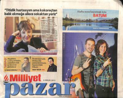 Milliyet Gazetesi Pazar Eki 8 Aralık 2013 - Jürilik Athena Gökhana Çok Yakıştı GZ100183 - 1