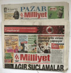 Milliyet Gazetesi Pazar Eki İle 15 Kasım 2009 - Domuz Gribi Virüsü Ciğerlere Yapışıyor GZ5649 - 1