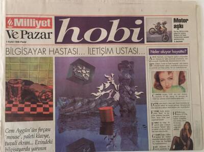 Milliyet Gazetesi Pazar Hobi Eki 1 Eylül 1996 - Bilgisayar Hastası ... İletişim Ustası... GZ25088 - 1
