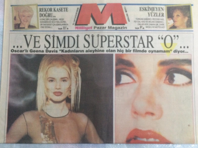 Milliyet Gazetesi Pazar Magazin Eki 1 Kasım 1992 - Üç Manken Bir Kuyumcu İçin Fena Halde Kapıştılar GZ21603 - 1