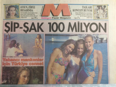 Milliyet Gazetesi Pazar Magazin Eki 20 Eylül 1992 - Üç Günlük Aşklar GZ21605 - 1