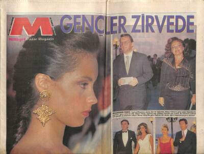 Milliyet Gazetesi Pazar Magazin Eki 26 Temmuz 1992 - Kerem Alışık, Sibel Turnagöl GZ78583 - 1
