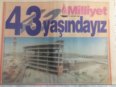 Milliyet Gazetesi Pazar Magazin Eki 3 Mayıs 1993 - Milliyet 43 Yaşında GZ21611 - 1