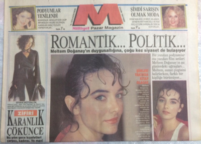 Milliyet Gazetesi Pazar Magazin Eki 8 Kasım 1992 - Yaprak Ve Uzay Heparı Objektiflerden Kactılar, Nilüfer Avrupada GZ21608 - 1
