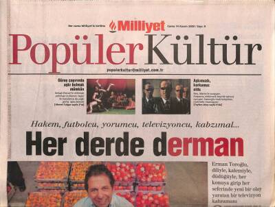 Milliyet Gazetesi Popüler Kültür Eki 14 Kasım 2003 - Erman Toroğlu Her Derde Derman GZ91937 - 1