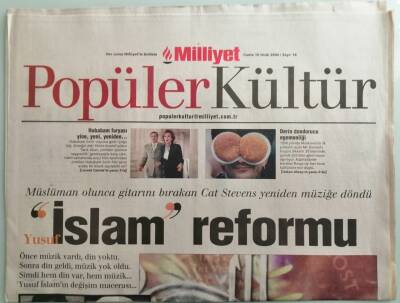 Milliyet Gazetesi Popüler Kültür Eki 16 Ocak 2004 Yusuf İslamın Değişim Macerası - GZ37664 - 1