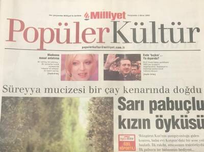 Milliyet Gazetesi Popüler Kültür Eki 2 Ekim 2003-Sarı Pabuçlu Kızın Öyküsü Süreyya Ayhan GZ36420 - 1