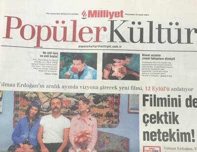 Milliyet Gazetesi Popüler -Kültür Eki 25 Eylül 2003 -Ne Oldi Laza Ne Oldi Boyla? Davut Güloğlu GZ36464 - 1