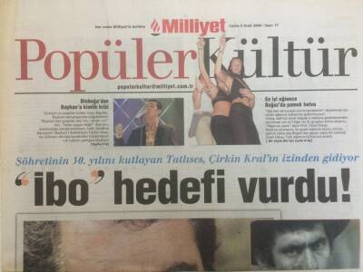 Milliyet Gazetesi Popüler Kültür Eki 9 Ocak 2004 - İbrahim Tatlıses Hedefi Vurdu GZ35310 - 1