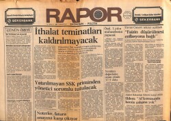 Milliyet Gazetesi Rapor Eki 15 Aralık 1984 - İthalat Teminatları Kaldırılmayacak GZ103826 - 1