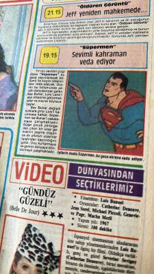Milliyet Gazetesi Renk Eki 1 Nisan 1985 - Selma Karaduman Eşini Anlatıyor - İyilerin Dostu Süpermen , Bu Gece Ekrana Veda Ediyor GZ127625 - 2