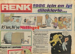 Milliyet Gazetesi Renk Eki 1 Ocak 1986 - Red Kit Kalamiti Jeyn Karikatür GZ157935 - Gökçekoleksiyon