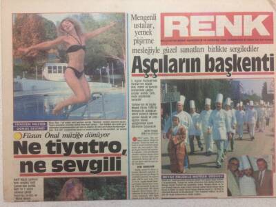Milliyet Gazetesi Renk Eki 10 Ağustos 1985 - Füsun Önal Müziğe Dönüyor GZ34973 - 1