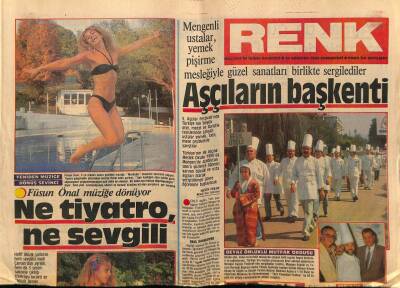 Milliyet Gazetesi Renk Eki 10 Ağustos 1985 - Füsun Önal Müziğe Dönüyor GZ75635 - 1
