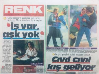 Milliyet Gazetesi Renk Eki 10 Ekim 1985 - Cem Karacayı Uçuruma Sürüklediği Söylenen Meral Karaören GZ42318 - 1