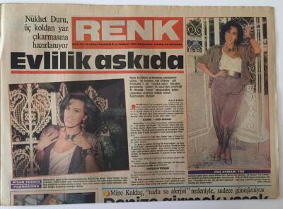 Milliyet Gazetesi Renk Eki 10 Temmuz 1985 - Nükhet Duru , Üç Koldan Yaz Çıkarmasına Hazırlanıyor GZ18547 - 1