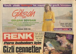 Milliyet Gazetesi Renk Eki 12 Eylül 1985 - Türkan Şoray, Sezen Aksu - Ali Poyrazoğlu'nun Son Avı Nil Burak GZ156596 - 1
