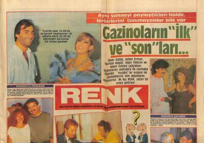 Milliyet Gazetesi Renk Eki 13 Eylül 1984 - İbrahim Tatlıses, Alper Dadaş, Ayben Erman, Nurhan Akgün GZ78264 - 1