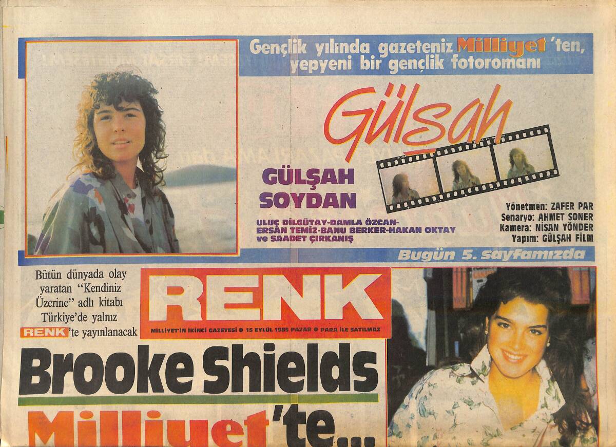 Milliyet Gazetesi Renk Eki 15 Eylül 1985 - Meral Zeren Ekrana Yerleşme Planları Yapıyor - Cilalı İbo'nun Şansı Açıldı GZ156600 - 1