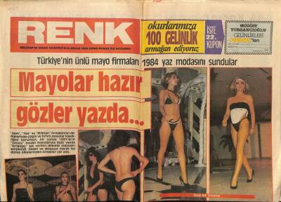 Milliyet Gazetesi Renk Eki 15 Nisan 1984 - Mayolar Hazır,Gözler Yazda GZ78265 - 1