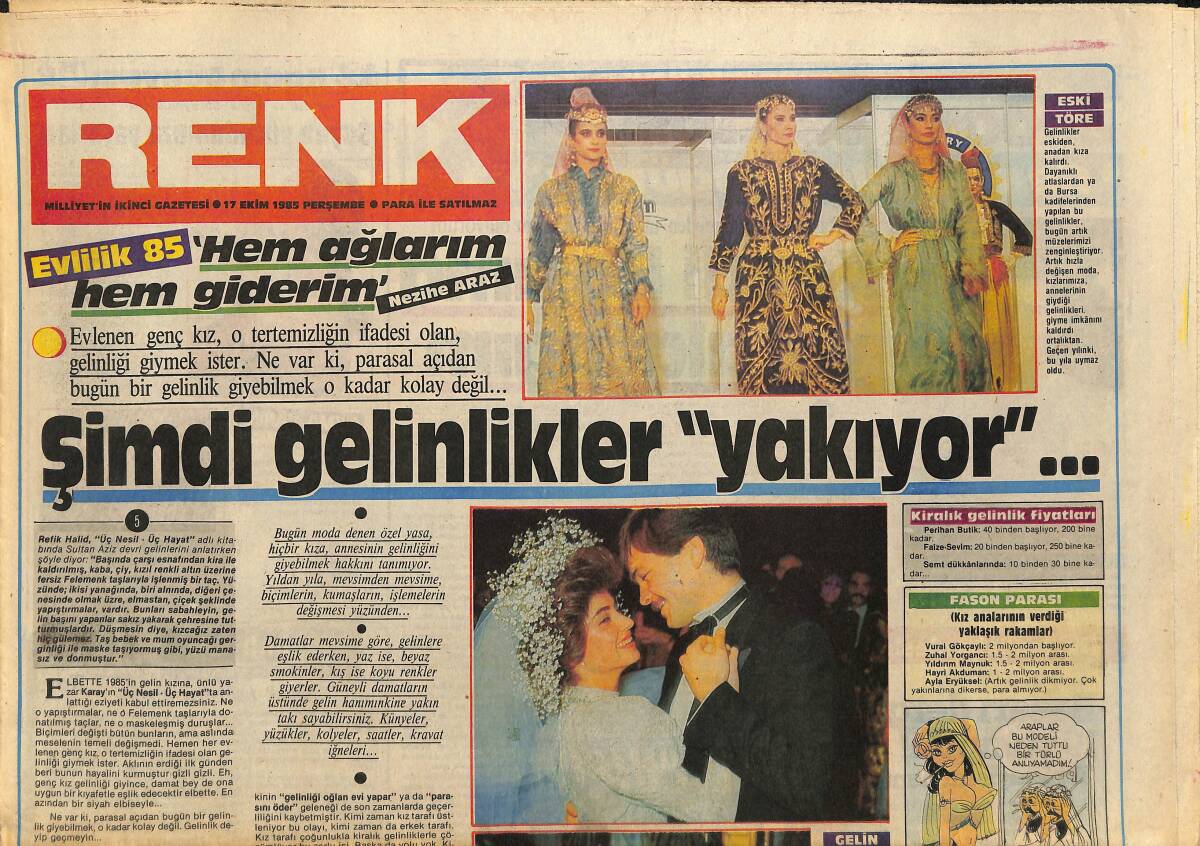Milliyet Gazetesi Renk Eki 17 Ekim 1985 - Red Kit Oklahoma'ya Hücum GZ157951 - 1