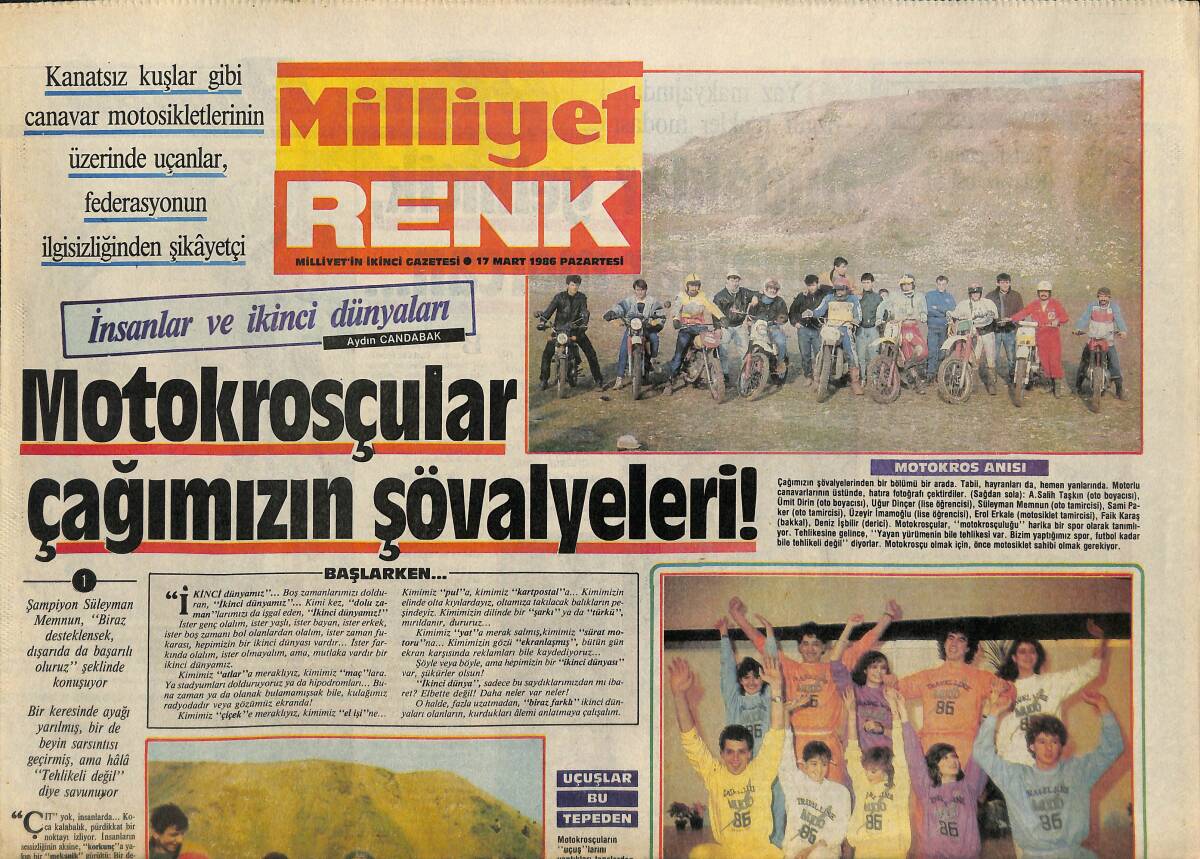 Milliyet Gazetesi Renk Eki 17 Mart 1986 - Red Kit Hayalet Kasaba Karikatür GZ157952 - 1