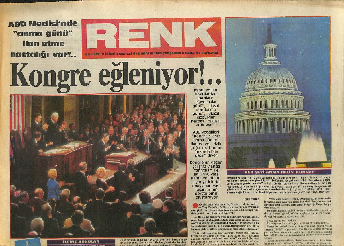 Milliyet Gazetesi Renk Eki 18 Aralık 1985 - Disko Müziğinde Akdeniz Rüzgarı GZ158063 - 1