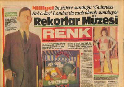 Milliyet Gazetesi Renk Eki 18 Mart 1985 - Tarık Gürcan 1.5 Ayda 7 Kilo Zayıfladı GZ126170 - 1