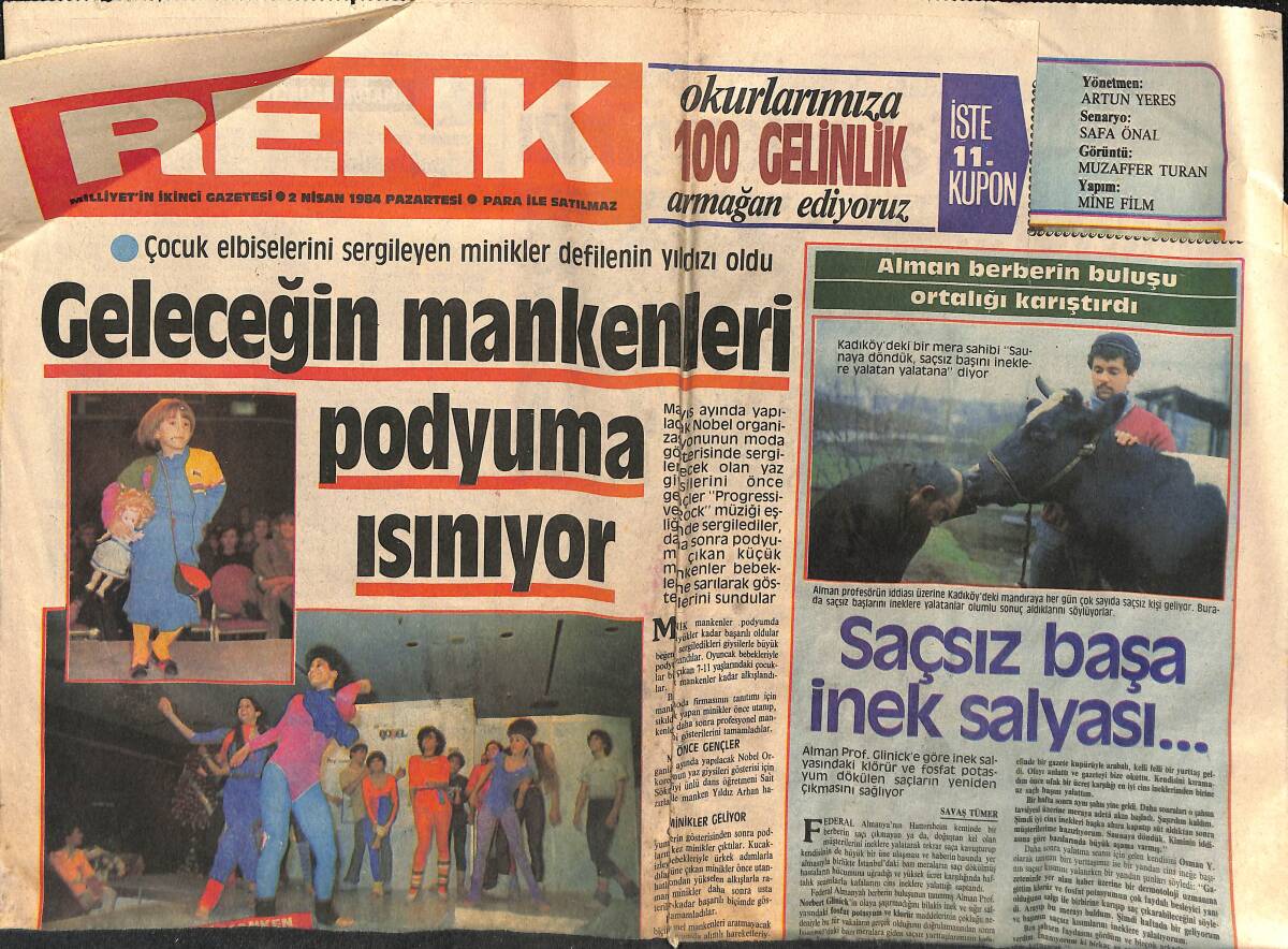 Milliyet Gazetesi Renk Eki 2 Nisan 1984 - Fecri Ebcioğlu İle Sezen Cumhur Önal Arasındaki Dargınlık Bitti GZ152980 - 1