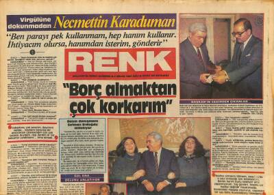 Milliyet Gazetesi Renk Eki 2 Nisan 1985 - Necmettin Karadumanın Öğrencilik Yıllarından Beri Terzisi , Pakal Usta GZ127624 - 1