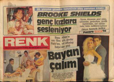 Milliyet Gazetesi Renk Eki 20 Eylül 1985 - Banu Alkan Ve Tolga Savacı GZ75627 - 1