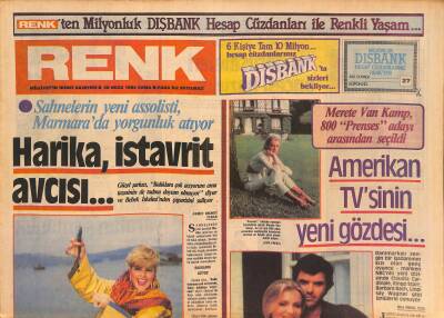 Milliyet Gazetesi Renk Eki 20 Ocak 1984 - Harika Avcı Balık Avında, Merete Van Kamp, Fikret Hakan Meral Zeren Fotoroman GZ126881 - 1