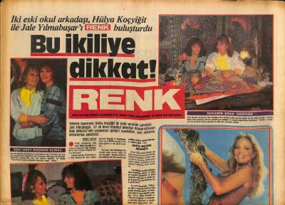 Milliyet Gazetesi Renk Eki 21 Mart 1985 - Neşe Erberkin Ekran Keyfine Diyecek Yok... GZ94078 - 1