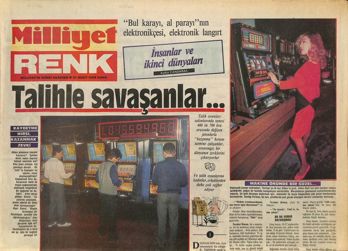 Milliyet Gazetesi Renk Eki 21 Mart 1986 - Red Kit Hayalet Kasaba GZ157954 - 1