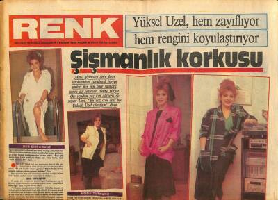 Milliyet Gazetesi Renk Eki 21 Nisan 1985 -Yüksel Uzel,Hem Zayıflıyor Hem Rengini Koyulaştırıyor-Coşkun Sabah,Evini Ve Kalbini Dolduracak Birini Arıyor GZ94114 - 1
