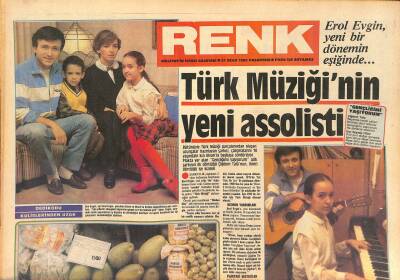 Milliyet Gazetesi Renk Eki 21 Ocak 1985 - Türk Müziğinin Yeni Assolisti Erol Evgin GZ126838 - 1